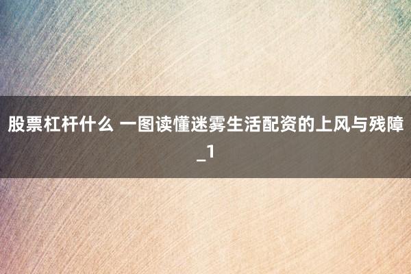 股票杠杆什么 一图读懂迷雾生活配资的上风与残障_1